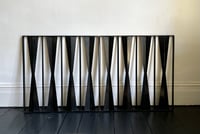 Image 2 of  Two Modernist Panels of Wrought Iron Railings, Gates or Screens