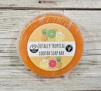 Image 2 of Totally tropical loofah soap bar