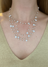 Image 3 of Collar Cascada Perlas