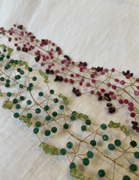 Image 3 of Choker Flores Verdes