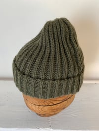 Image 7 of Alpaca Beanie - Olive £60.00