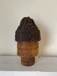 Image 3 of Beanie - Brown Cable £58.00