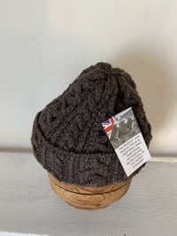 Image 7 of Beanie - Brown Cable £58.00