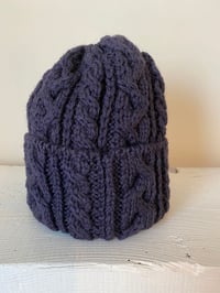 Image 2 of Beanie - Indigo Cable £58.00