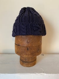 Image 4 of Beanie - Indigo Cable £58.00