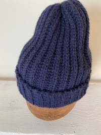 Image 5 of Alpaca Beanie - Navy £60.00