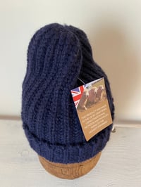 Image 8 of Alpaca Beanie - Navy £60.00