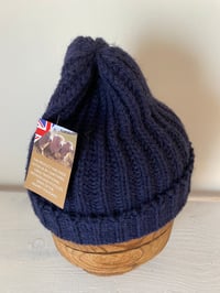 Image 9 of Alpaca Beanie - Navy £60.00