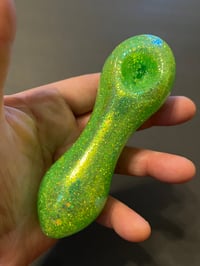Image 3 of Green Holographic Glitter Pipe