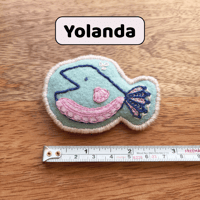 Image 4 of Embroidered Fish Magnets