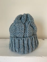 Image 4 of Beanie - Pastel Blue cable £58.00