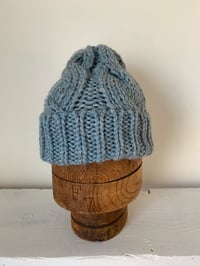 Image 6 of Beanie - Pastel Blue cable £58.00