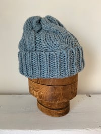 Image 12 of Beanie - Pastel Blue cable £58.00