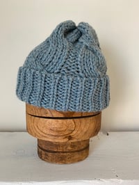 Image 15 of Beanie - Pastel Blue cable £58.00