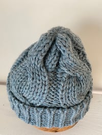 Image 16 of Beanie - Pastel Blue cable £58.00