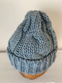 Image 17 of Beanie - Pastel Blue cable £58.00