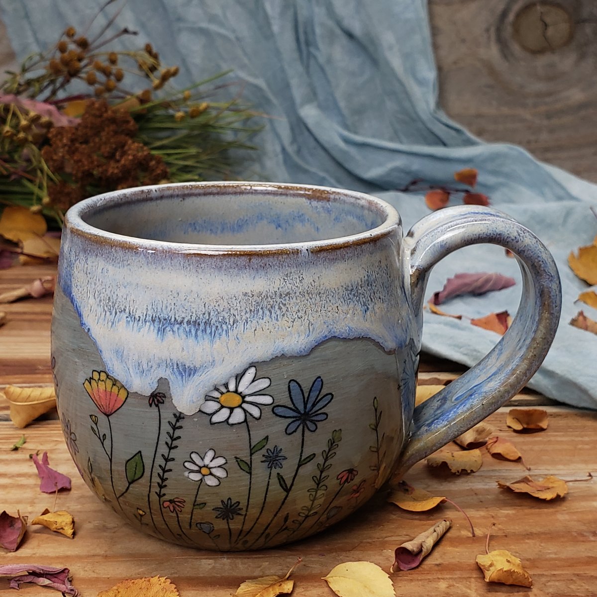 Image of Meadow Walker Globe mug 102402