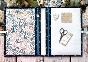 Image of The Ivie Stitch Case/Feathers and Flora