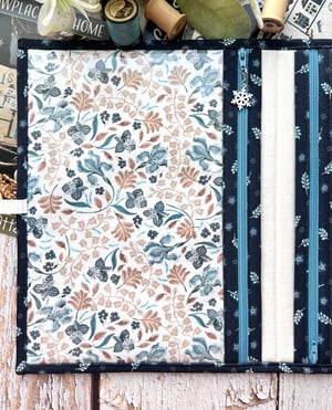 Image of The Ivie Stitch Case/Feathers and Flora