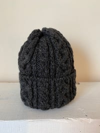 Image 3 of Beanie - Charcoal Cable £58.00