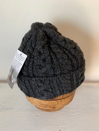 Image 8 of Beanie - Charcoal Cable £58.00