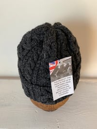 Image 9 of Beanie - Charcoal Cable £58.00