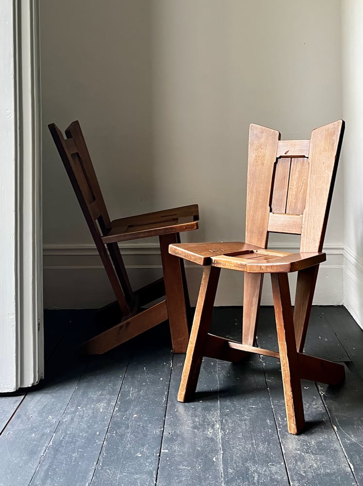 Image of Pair of Arts & Crafts Side Chairs, Early 20th Century European