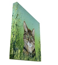 Image 3 of 'Tabby Trouble' Gallery Wrapped Canvas Print