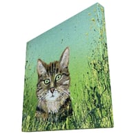 Image 4 of 'Tabby Trouble' Gallery Wrapped Canvas Print