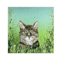 Image 1 of 'Tabby Trouble' Gallery Wrapped Canvas Print