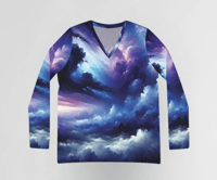 Image 1 of Nature Inspired Storm Clouds Long Sleeve T-shirt