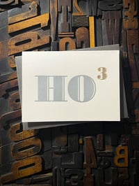 Image 5 of Ho Ho Ho | Silver | Christmas letterpress card 