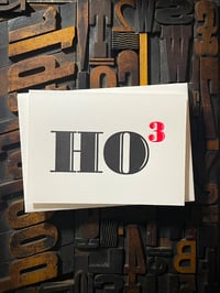 Image 3 of Ho Ho Ho | Black | Christmas letterpress card