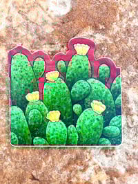 Image 1 of Prickly Pear Cactus sticker