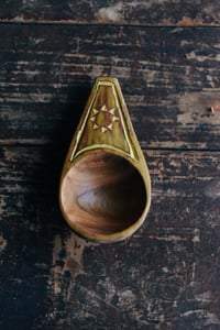 Image 1 of Handcarved cherry coffee scoop - Sunrise 