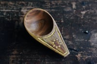 Image 3 of Handcarved cherry coffee scoop - Sunrise 