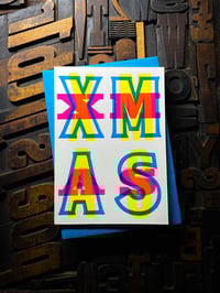 Image 5 of X-M-A-S | letterpress Christmas card