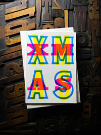Image 2 of X-M-A-S | letterpress Christmas card