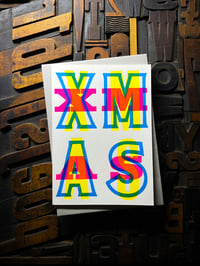 Image 3 of X-M-A-S | letterpress Christmas card