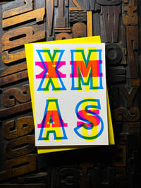 Image 6 of X-M-A-S | letterpress Christmas card
