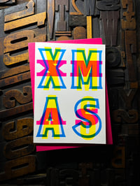 Image 8 of X-M-A-S | letterpress Christmas card