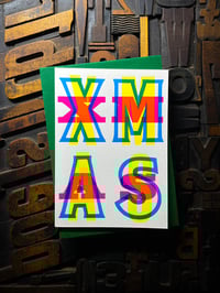 Image 7 of X-M-A-S | letterpress Christmas card