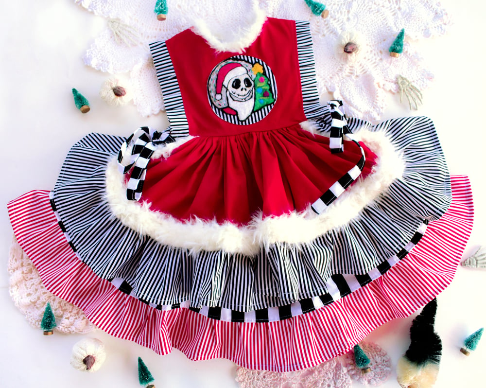 Image of Jack Skellington Inspired Vintage Style Pinnie no. 005