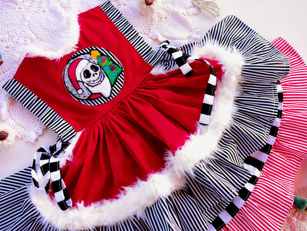 Image of Jack Skellington Inspired Vintage Style Pinnie no. 005