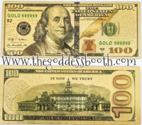 Image 2 of NEW* Gold $100 Bill (Ancestor Money)