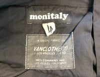 Image 3 of Monitaly by Yuki Matsuda Vancloth black pants, made in USA, size 34