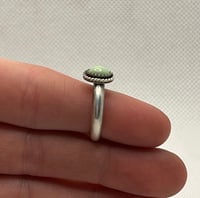 Image 4 of Variscite Twisted Wire Ring