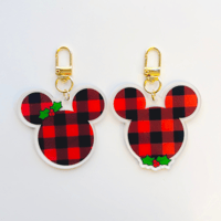 Plaid Mouse Bag Charms