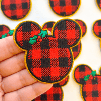 Plaid Girl Mouse Patch
