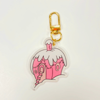 Pink House Bag Charm